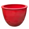 Jingdezhen Cerámica Esmalte de Color Maceta Grande Bronce Antiguo Método Antiguo Acuario Sala de Estar Patio de Casa Plantar Loto Nenúfar Tanque de Agua