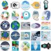 50 Calcomanías de Dibujos Animados sobre el Cambio Climático Decorativas para Taza de Agua, Equipaje, Cuaderno, Manual, Ecológicas, Graffiti