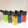 Encendedor Hengzheng, transparente de cinco colores, ensanchado, ultradelgado, potente soplete de llama directa para encendido de barbacoa al aire libre, moxibustión y soldadura
