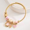 Europa y Estados Unidos estilo ins moda Pan Jia Duo DIY pulsera con colgante de estrella y luna súper de hada acero inoxidable tendencia pulsera de venta caliente mujer
