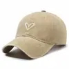 Novo Chapéu Lavável Proteção Solar Boné de Beisebol Personalidade Coração Desgastado Boné Bico de Pato Unissex Todas as Estações Chapéu Universal