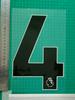 23-24 Premier League Preto Tamanho Adulto Grau B 25cm Número da Camisa Letra Braçadeira Número Transferido por Calor Adesivo