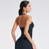 Sujetador Deportivo Cruzado Estilo Halter con Hermoso Diseño en la Espalda, Top Deportivo Acolchado, Chaleco de Yoga, Ropa de Yoga para Entrenamiento de Espalda en el Gimnasio para Mujeres