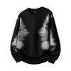 Sudadera Acu para Hombre con Estampado Tie-Dye de Tinta, Nuevo Estilo Otoño e Invierno 2026, Marca Trendy Casual Personalizada con Cuello Redondo.