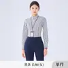 Camisa Formal de Manga Corta para Profesionales de Negocios, Camisa Rayada Ligeramente Elástica de Alto Contenido de Algodón, Ropa de Trabajo de Alta Gama Anti-Arrugas para Hombres y Mujeres, Verano