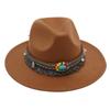 Ebay Sombrero de Copa Estilo Étnico Decoración de Gema Sombrero de Jazz Sombrero de Fieltro para Hombre y Mujer Sombrero de Felpa Mongol Sombrero Fedola Moderno