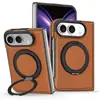 Funda protectora para iPhone Duo con carga inalámbrica magnética, con hebilla de anillo giratoria de 360 grados