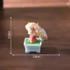Paisaje en miniatura creativo simulación de un juego de elaboración de vino de flor de durazno rojo para hija, accesorios de decoración DIY para casa de muñecas, adornos en miniatura