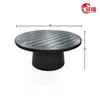 Mesas y Sillas de Ocio para Patio Exterior, Juego de Tres Piezas de Mimbre para Jardín de Hotel, Muebles Impermeables y Resistentes al Sol de Aleación de Aluminio Acero Inoxidable