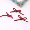 Color Caramelo Terciopelo Coreano Lazo Atado a Mano Producto Semi-Terminado DIY Pasador Hecho a Mano Cuerda para el Cabello Materiales para Joyería Accesorios