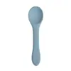 Tazón de Silicona para Bebé, Cuchara, Tenedor, Vajilla para Alimentar al Bebé, Juego de Cucharas Suplementarias de Silicona para Niños