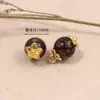 Botões de Imitação de Jade Estilo Chinês, Botões Dourados Pintados para Cheongsam, Botões de Bandeja com Flores Vintage, Botões Decorativos Feitos à Mão para Camisa Tang Suit Hanfu