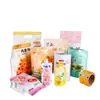 Sacos personalizados para embalagem de alimentos para nozes, lanches, alimentos de lazer, filme rolo a vácuo para café, chá, sacos stand-up auto-selantes de folha de alumínio