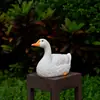 Novo produto transfronteiriço: conjunto de três peças de patos simulados para decoração de jardim e pátio, estátuas de animais, artesanato de resina para jardinagem e paisagismo