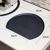Tabla de cortar de TPU, resistente al moho y antibacteriana, tabla de cortar de grado alimenticio para uso doméstico, adecuada para cortar verduras y frutas, tabla de cocina semicircular de doble cara