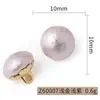 Botões de Pérola Esféricos Redondos com Textura Fosca em Cores de Macaron, com Acabamento de Alto Padrão, Botões de Pérola Fosca para Atacado em Estoque