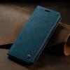 Adecuado para Funda de Teléfono Móvil Samsung S10 S9Plus Tarjeta Funda de Cuero para Teléfono Móvil S8 Retro Tapa Succión Magnética Cubierta Protectora S7