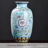 Vaso cerâmico de porcelana azul e branca esmaltada estilo chinês para rack de sala de estar antigo, varanda, pêndulo, decorações criativas simples para casa