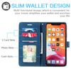 Funda para iPhone 11, funda de piel esmerilada con tapa abatible para Apple 12Pro, funda de piel tipo cartera, funda protectora