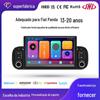 Aplicável Transfronteiriço para Navegação de Carro Fiat Panda de 7 polegadas Tela de Controle Central Android Carplay Bluetooth para Celular Tela Grande