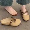 Zapatillas de Verano 2026 Estilo Nuevo Mary Jane Cerradas de Punta, Mocasines Medios Planos para Mujer sin Cierre con Suelas Suaves