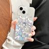 Funda de Teléfono Móvil de Dibujos Animados Perro Canela Kuromi Adecuada para Apple 15/16 Iphone17Promax Funda Espacial Transparente