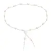 Collar de Perlas Irregulares en Capas Estilo Francés Vintage para Mujer, Diseño de Lujo Ligero, Moda de Alta Gama, Cadena Elegante para Suéter