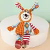 Juguete para Perros Duradero Resistente a la Mordida Juguete de Peluche Patchwork para Cachorros, Limpieza Dental y Alivio del Estrés, Juguete Chirriante para Mascotas