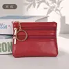 Porta-moedas com Fivela de Metal para Mulheres, Carteira Curta, Couro PU Liso de Cor Sólida, Porta Cartões e Moedas com Zíper de Grande Capacidade com Botão de Pressão
