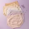 Ropa interior antibacteriana y transpirable para mujer 7A, Tela de viscosa natural de alta gama, Estilo femenino, Amigable con la piel, No sofocante, Bragas de cintura media