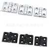 Bisagra Gruesa de Aleación de Zinc Negra Bisagra 4040 Puerta y Ventana de Perfil de Aluminio Industrial Accesorios de Aleación de Aluminio Bisagra de Metal
