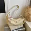 Bolsa Casual Estilo Coreano de Bolinho para Mulheres 2026 Nova Moda Simples Bolsa de Ombro/Axila para Trabalho Deslocamento Diário Bolsa Transversal