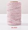 2mm fantasia core-wrapped algodão corda cor flor fio de algodão cor dot fio de algodão 100 metros macramê artesanal diy material corda