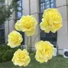 5 Rosas Felizes, Rosas Artificiais Falsas para Casamento e Decoração de Casa, Atacado
