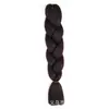 Atacado Transfronteiriço Extensões de Cabelo com Trança Grande de Cor Única Peruca de Dreadlocks Africanos Trança Jumbo Trança Solta Grande Fibra Sintética Colorida