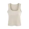 Ropa interior térmica de una pieza para mujer, otoño e invierno, nueva, con hombros de herradura de acetato y lana, almohadilla en el pecho integrada, parte inferior de terciopelo, chaleco térmico