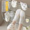 Calcetines Cortos de Algodón Transpirables Blancos Versátiles de Verano para Mujer, Calcetines Deportivos Invisibles Estilo Universitario para Niñas, Dulces Casuales Estilo Ins