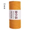 Hilo de Algodón Hueco de 2 mm para Bolsas de Ganchillo DIY Bolsa Tejida a Mano Sombrero Hilo Redondo Tipo Perla Lana