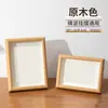 Marco de Fotos Hueco Tridimensional de Madera y Vidrio Pantalla de Escritorio Venta al por Mayor de Fábrica Personalizable DIY A4 Perlas Perler Flores Secas Pintura Fotográfica