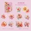 Paquete de Pegatinas para Mascotas Yiniao de Varios Tamaños, Serie Floral Dorada, 20 Pegatinas de Material con Temática Floral para Creación de Escenas, 6 Opciones para Elegir