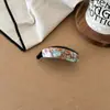 Pinza banana pequeña de acetato simple para mujer, adecuada para recogidos en la nuca, con un toque de alta gama, pinza versátil para colas de caballo y peinados verticales