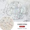 Sete Lotes Misto Camélia Nail Art Joias Bow Flat Diamond Lollipop Nail Art Bola de Aço Pequena Pearl Square Diamond
