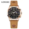 Reloj de cuarzo para hombre marca Longbo, reloj casual simple para parejas, reloj impermeable para hombre