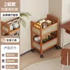 Mesa de centro móvil con ruedas para sala de estar, carrito doméstico, estante de almacenamiento, estante de almacenamiento para snacks, mueble auxiliar de sofá estilo antiguo, mesa auxiliar