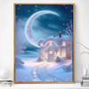 Adesivos de diamante paisagem pintura de strass handmade diy Pintura de diamante diamante completo Novo Presente produção em relevo com moldura de madeira esticada