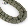Cuentas de Pincel Ovaladas Cilíndricas de Piedra Volcánica Coloridas para Collar Pulsera DIY Accesorios de Joyería de Aromaterapia Venta Directa de Fábrica DIY