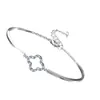 Pulsera de Trébol de Cuatro Hojas Chapada en Oro de 18 Quilates de Acero de Titanio, Simple, Nicho, Elegante, Pulsera de Alta Gama, Elegante, Lujo Accesible y Joyería Personalizada
