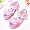 Sandalias de Tacón Alto para Niña de Verano Moda Elegante Zapatos de Princesa Aisha Zapatos de Cristal para Niñas de Espectáculo de Piano Zapatos Infantiles