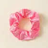 Goma para el pelo de satén tipo scrunchie para Amazon Transfronterizo, Banda para el pelo de tela, Accesorio para el pelo de color liso europeo y americano, Cuerda para el pelo simple, Adorno para el pelo, Venta al por mayor