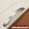 Aolaya Novo Cabo de Desenho de Fio de Níquel Galvanizado Simples Moderno Gaveta de Armário Guarda-Roupa 96 Sólido Duplo Furo Cabo Longo